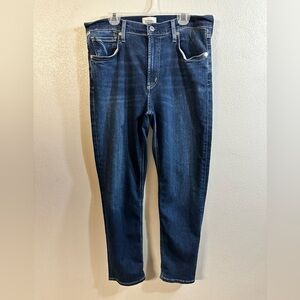 Citizens of Humanity Isola Straight Cropped Jeans in Courtland